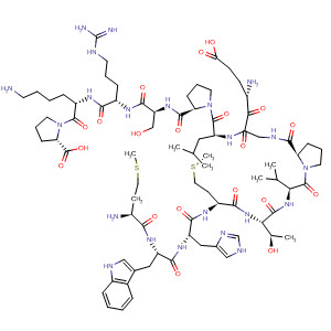 389614-63-5  L-Proline,L-methionyl-L-tryptophyl-L-histidyl-L-methionyl-L-threonyl-L-valyl-L-prolyl-L-a-glutamylglycyl-L-leucyl-L-prolyl-L-seryl-L-arginyl-L-lysyl-
