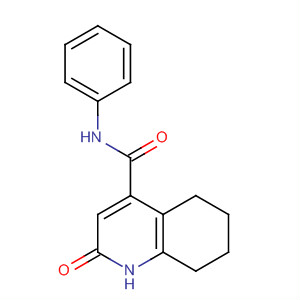389622-51-9  4-Quinolinecarboxamide, 1,2,5,6,7,8-hexahydro-2-oxo-N-phenyl- 389622-51-9  4-Quinolinecarboxamide, 1,2,5,6,7,8-hexahydro-2-oxo-N-phenyl-