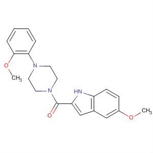 389626-50-0  Piperazine, 1-[(5-methoxy-1H-indol-2-yl)carbonyl]-4-(2-methoxyphenyl)-