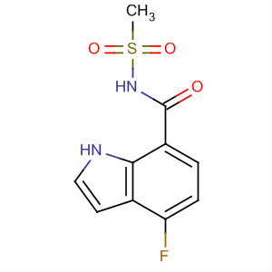 389630-99-3  1H-Indole-7-carboxamide, 4-fluoro-N-(methylsulfonyl)-
