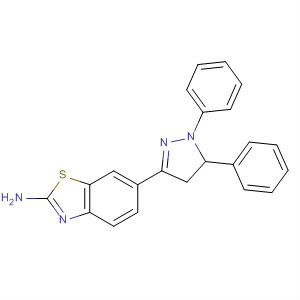 389636-12-8  2-Benzothiazolamine, 6-(4,5-dihydro-1,5-diphenyl-1H-pyrazol-3-yl)-