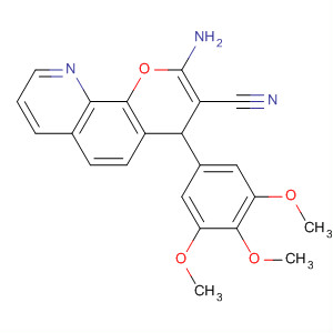 389636-76-4  4H-Pyrano[3,2-h]quinoline-3-carbonitrile,2-amino-4-(3,4,5-trimethoxyphenyl)-