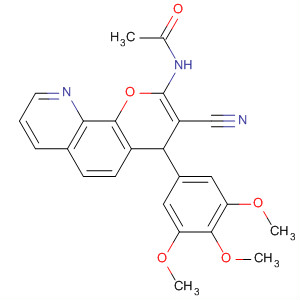 389636-85-5  Acetamide,N-[3-cyano-4-(3,4,5-trimethoxyphenyl)-4H-pyrano[3,2-h]quinolin-2-yl]-