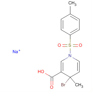 389795-87-3  3-Pyridinecarboxylic acid,4-bromo-1,4-dihydro-4-methyl-1-[(4-methylphenyl)sulfonyl]-, sodium salt