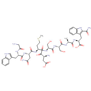 389795-94-2  L-Tryptophanamide,glycyl-L-tryptophyl-L-asparaginyl-L-a-aspartyl-L-methionyl-L-seryl-L-seryl-L-alanyl-