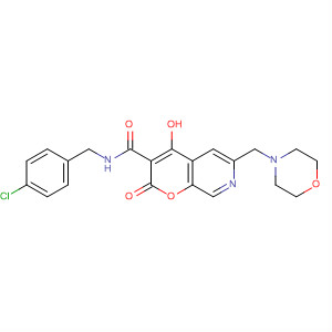 389796-57-0  2H-Pyrano[2,3-c]pyridine-3-carboxamide,N-[(4-chlorophenyl)methyl]-4-hydroxy-6-(4-morpholinylmethyl)-2-oxo-