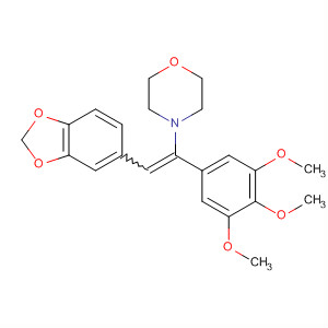 389806-40-0  Morpholine,4-[2-(1,3-benzodioxol-5-yl)-1-(3,4,5-trimethoxyphenyl)ethenyl]-
