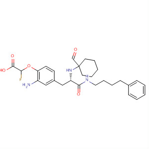 389846-68-8  Acetic acid,[2-amino-4-[(2S)-2-[(1-formylcyclohexyl)amino]-3-oxo-3-[(4-phenylbutyl)amino]propyl]phenoxy]fluoro-