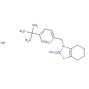 389850-25-3  2(3H)-Benzothiazolimine,3-[[4-(1,1-dimethylethyl)phenyl]methyl]-4,5,6,7-tetrahydro-,monohydrobromide