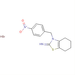 389850-30-0  2(3H)-Benzothiazolimine, 4,5,6,7-tetrahydro-3-[(4-nitrophenyl)methyl]-,monohydrobromide
