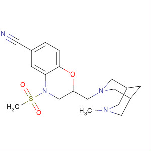 389885-84-1  2H-1,4-Benzoxazine-6-carbonitrile,3,4-dihydro-2-[(7-methyl-3,7-diazabicyclo[3.3.1]non-3-yl)methyl]-4-(methylsulfonyl)-