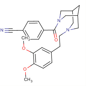 389886-43-5  3,7-Diazabicyclo[3.3.1]nonane,3-(4-cyanobenzoyl)-7-[2-(3,4-dimethoxyphenyl)ethyl]-