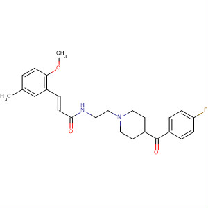 389890-85-1  2-Propenamide,N-[2-[4-(4-fluorobenzoyl)-1-piperidinyl]ethyl]-3-(2-methoxy-5-methylphenyl)-, (2E)-
