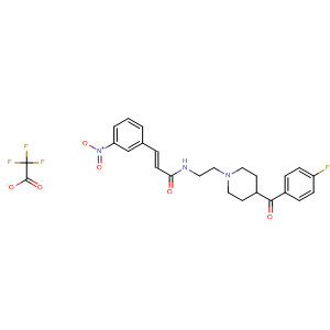 389891-05-8  2-Propenamide,N-[2-[4-(4-fluorobenzoyl)-1-piperidinyl]ethyl]-3-(3-nitrophenyl)-, (2E)-,mono(trifluoroacetate)