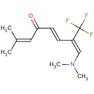 390357-95-6  2,5,7-Octatrien-4-one, 8-(dimethylamino)-2-methyl-7-(trifluoromethyl)-,(5E,7E)-