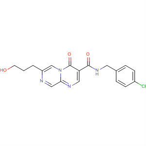 390359-58-7  4H-Pyrazino[1,2-a]pyrimidine-3-carboxamide,N-[(4-chlorophenyl)methyl]-7-(3-hydroxypropyl)-4-oxo-