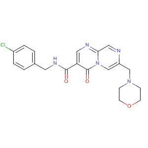 390359-60-1  4H-Pyrazino[1,2-a]pyrimidine-3-carboxamide,N-[(4-chlorophenyl)methyl]-7-(4-morpholinylmethyl)-4-oxo-