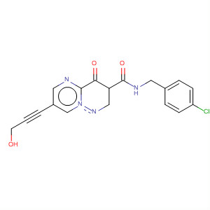 390359-61-2  4H-Pyrimido[1,2-b]pyridazine-3-carboxamide,N-[(4-chlorophenyl)methyl]-7-(3-hydroxy-1-propynyl)-4-oxo-