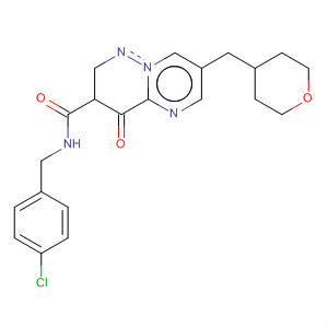 390359-63-4  4H-Pyrimido[1,2-b]pyridazine-3-carboxamide,N-[(4-chlorophenyl)methyl]-4-oxo-7-[(tetrahydro-2H-pyran-4-yl)methyl]-