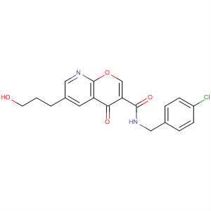 390359-83-8  4H-Pyrano[2,3-b]pyridine-3-carboxamide,N-[(4-chlorophenyl)methyl]-6-(3-hydroxypropyl)-4-oxo-