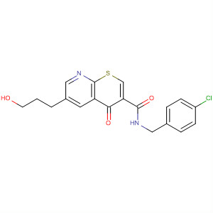 390359-88-3  4H-Thiopyrano[2,3-b]pyridine-3-carboxamide,N-[(4-chlorophenyl)methyl]-6-(3-hydroxypropyl)-4-oxo-