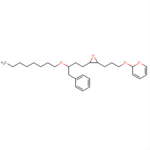 390361-95-2  2H-Pyran,tetrahydro-2-[3-[3-[3-(octyloxy)-4-phenylbutyl]oxiranyl]propoxy]-
