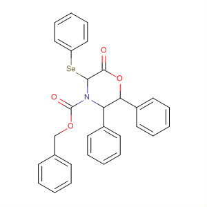 390362-43-3  4-Morpholinecarboxylic acid, 2-oxo-5,6-diphenyl-3-(phenylseleno)-,phenylmethyl ester, (3R,5R,6S)- 390362-43-3  4-Morpholinecarboxylic acid, 2-oxo-5,6-diphenyl-3-(phenylseleno)-,phenylmethyl ester, (3R,5R,6S)-
