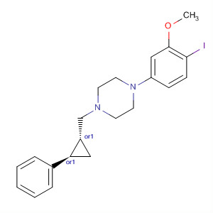 390381-25-6  Piperazine,1-(4-iodo-3-methoxyphenyl)-4-[[(1R,2R)-2-phenylcyclopropyl]methyl]-,rel-