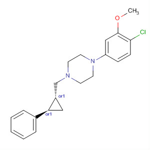 390381-26-7  Piperazine,1-(4-chloro-3-methoxyphenyl)-4-[[(1R,2R)-2-phenylcyclopropyl]methyl]-,rel-
