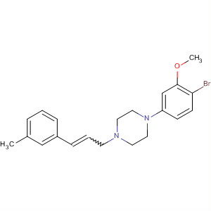 390381-41-6  Piperazine,1-(4-bromo-3-methoxyphenyl)-4-[3-(3-methylphenyl)-2-propenyl]-