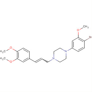 390381-46-1  Piperazine,1-(4-bromo-3-methoxyphenyl)-4-[3-(3,4-dimethoxyphenyl)-2-propenyl]-