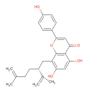 390409-05-9  4H-1-Benzopyran-4-one,5,7-dihydroxy-2-(4-hydroxyphenyl)-8-[(2R)-5-methyl-2-(1-methylethenyl)-5-hexenyl]-