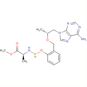 390409-27-5  L-Alanine,N-[(S)-[[(1R)-2-(6-amino-9H-purin-9-yl)-1-methylethoxy]methyl]phenoxyphosphinyl]-, methyl ester