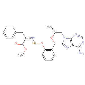 390409-34-4  L-Phenylalanine,N-[(S)-[[(1R)-2-(6-amino-9H-purin-9-yl)-1-methylethoxy]methyl]phenoxyphosphinyl]-, methyl ester