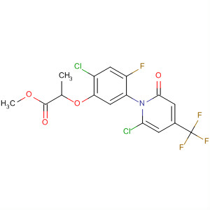 390412-53-0  Propanoic acid,2-[2-chloro-5-[6-chloro-2-oxo-4-(trifluoromethyl)-1(2H)-pyridinyl]-4-fluorophenoxy]-, methyl ester