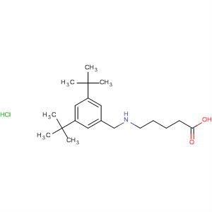 360569-41-1  Pentanoic acid, 5-[[[3,5-bis(1,1-dimethylethyl)phenyl]methyl]amino]-,hydrochloride