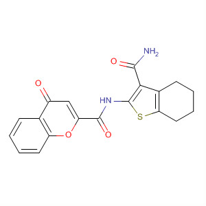 361166-63-4  4H-1-Benzopyran-2-carboxamide,N-[3-(aminocarbonyl)-4,5,6,7-tetrahydrobenzo[b]thien-2-yl]-4-oxo-