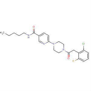 361464-37-1  3-Pyridinecarboxamide,6-[4-[(2-chloro-6-fluorophenyl)acetyl]-1-piperazinyl]-N-pentyl-