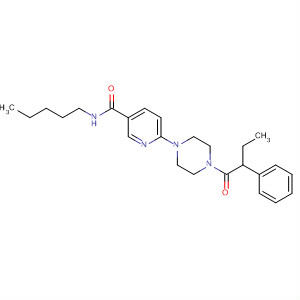 361464-89-3  3-Pyridinecarboxamide,6-[4-(1-oxo-2-phenylbutyl)-1-piperazinyl]-N-pentyl-