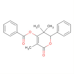 361468-06-6  2H-Pyran-2-one, 4-(benzoyloxy)-5,6-dihydro-3,5,5-trimethyl-6-phenyl-