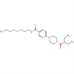 361468-47-5  3-Pyridinecarboxamide,N-(3-butoxypropyl)-6-[4-(2-ethyl-1-oxobutyl)-1-piperazinyl]-