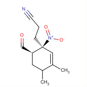361526-22-9  3-Cyclohexene-1-propanenitrile, 6-formyl-3,4-dimethyl-1-nitro-,(1S,6R)-