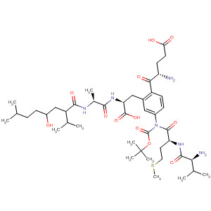 362479-88-7  L-Phenylalanine,N-[(1,1-dimethylethoxy)carbonyl]-L-valyl-L-methionyl-(2S,4S,5S)-5-amino-4-hydroxy-7-methyl-2-(1-methylethyl)octanoyl-L-alanyl-L-a-glutamyl-