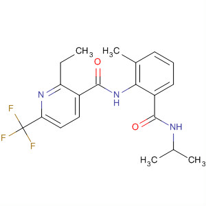 362636-31-5  3-Pyridinecarboxamide,2-ethyl-N-[2-methyl-6-[[(1-methylethyl)amino]carbonyl]phenyl]-6-(trifluoromethyl)-