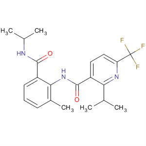 362636-40-6  3-Pyridinecarboxamide,2-(1-methylethyl)-N-[2-methyl-6-[[(1-methylethyl)amino]carbonyl]phenyl]-6-(trifluoromethyl)-