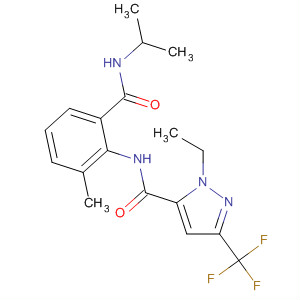 362637-53-4  1H-Pyrazole-5-carboxamide,1-ethyl-N-[2-methyl-6-[[(1-methylethyl)amino]carbonyl]phenyl]-3-(trifluoromethyl)-