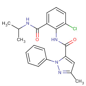 362637-66-9  1H-Pyrazole-5-carboxamide,N-[2-chloro-6-[[(1-methylethyl)amino]carbonyl]phenyl]-3-methyl-1-phenyl-