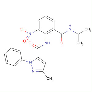 362637-68-1  1H-Pyrazole-5-carboxamide,3-methyl-N-[2-[[(1-methylethyl)amino]carbonyl]-6-nitrophenyl]-1-phenyl-