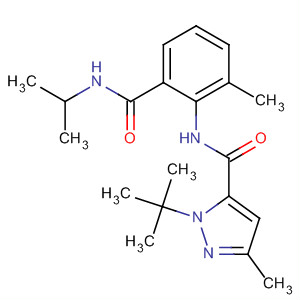 362637-78-3  1H-Pyrazole-5-carboxamide,1-(1,1-dimethylethyl)-3-methyl-N-[2-methyl-6-[[(1-methylethyl)amino]carbonyl]phenyl]-