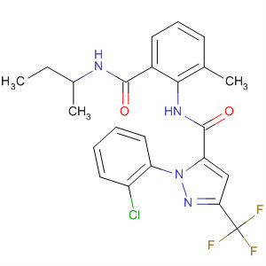 362638-67-3  1H-Pyrazole-5-carboxamide,1-(2-chlorophenyl)-N-[2-methyl-6-[[(1-methylpropyl)amino]carbonyl]phenyl]-3-(trifluoromethyl)-